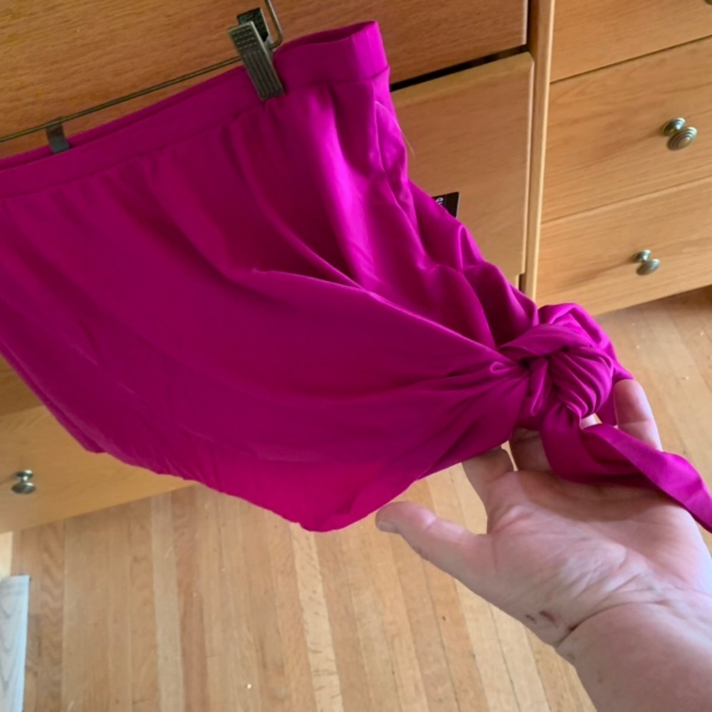 bathing suit bottom in fuchsia